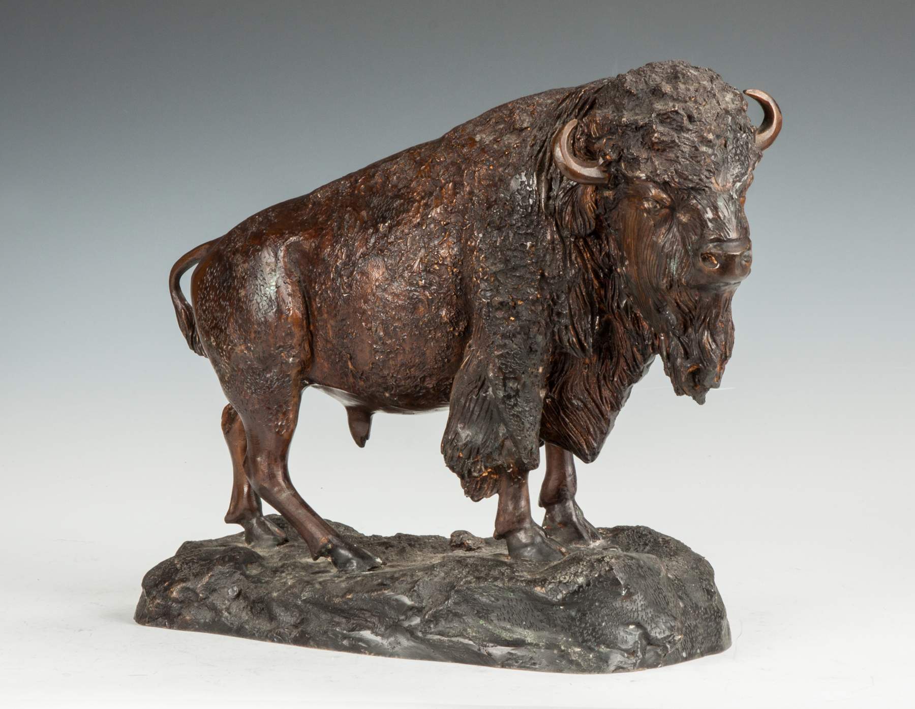 Bronze Buffalo Sculpture Cottone Auctions
