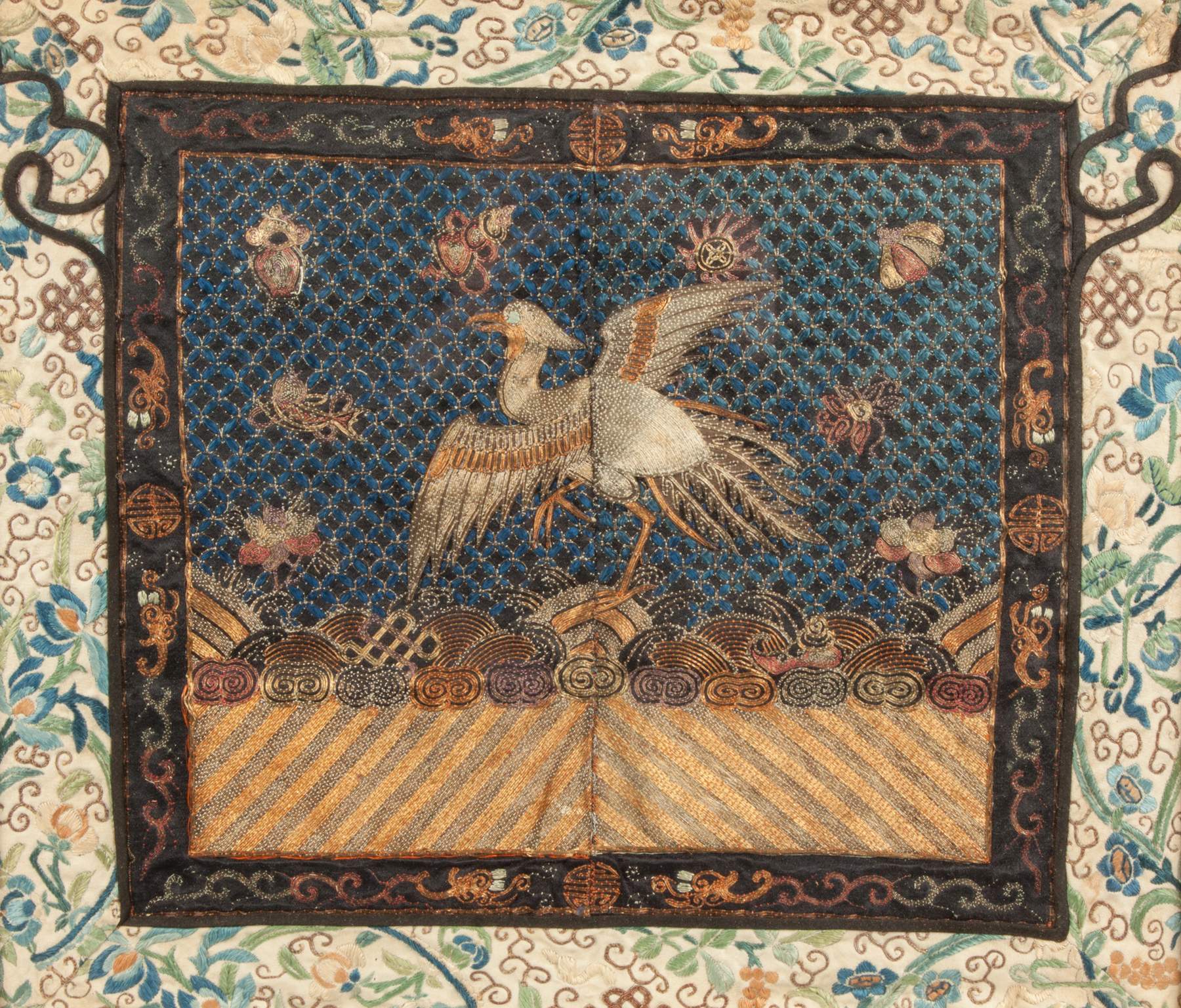 Chinese Needlework Panel Cottone Auctions