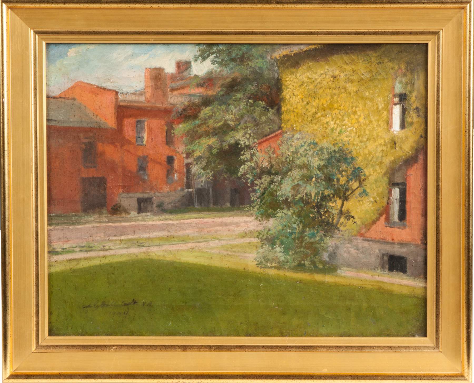 Lars Gustaf Sellstedt (Swedish/American, 1819-1911) Street scene