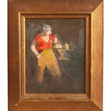 Painting of a Blacksmith