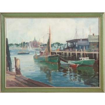  Clifford McCormick Ulp  (American, 1885-1957) "Gloucester Harbor"