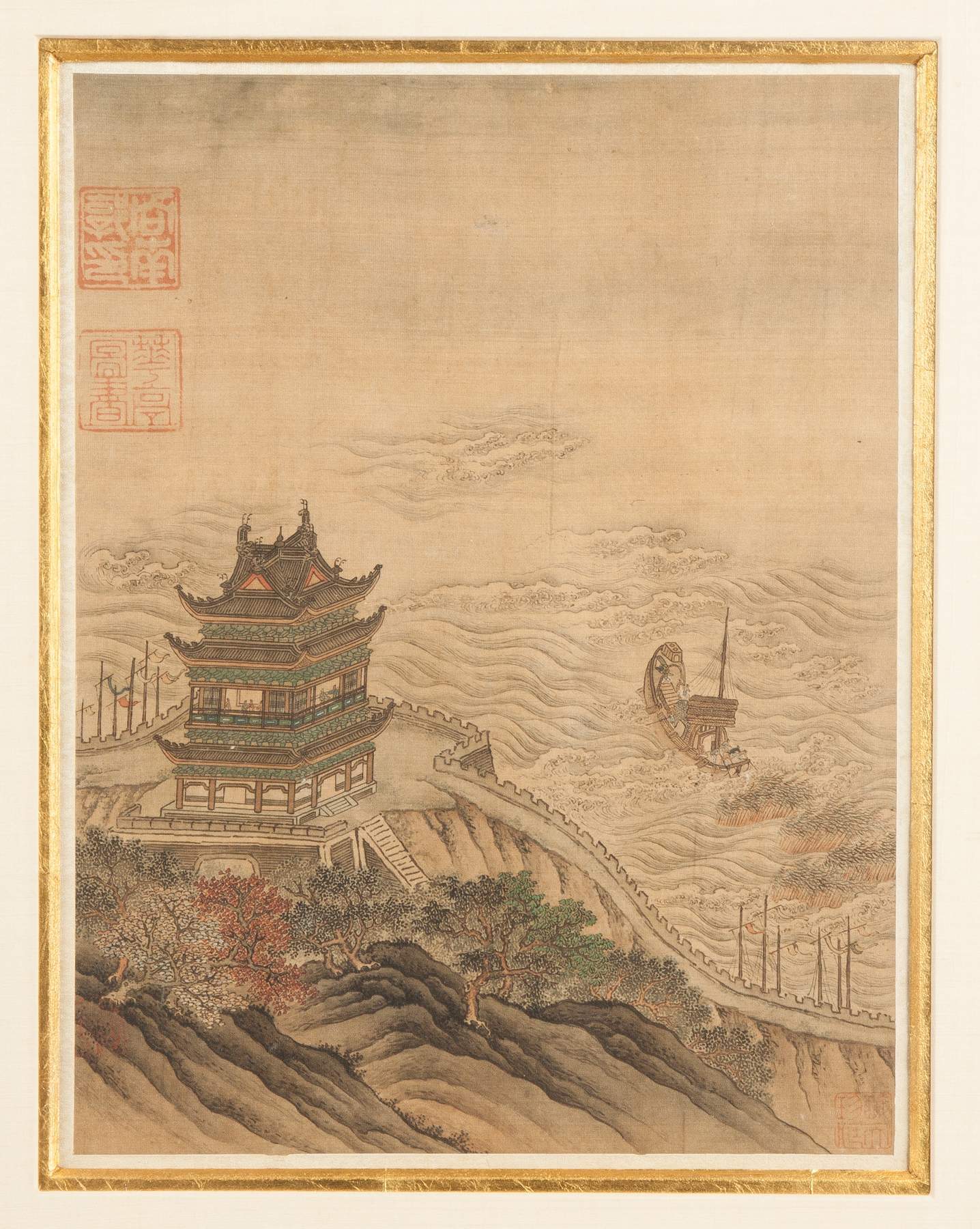 Asian Print on Silk