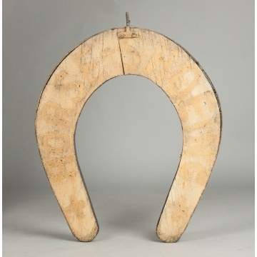 Wrought Iron & Painted Wood Horseshoeing Trade Sign