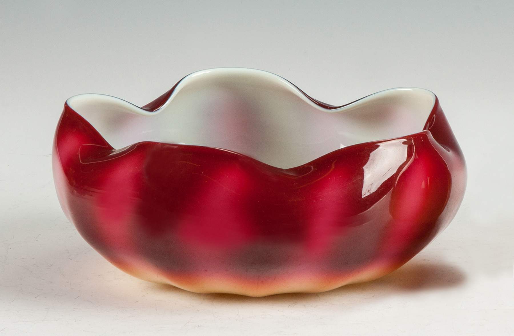 Plated Amberina Bowl Cottone Auctions