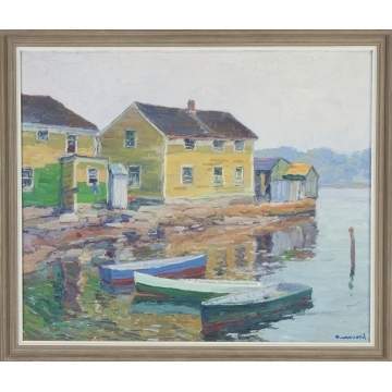 George Renouard (American, 1885-1954) Harbor scene