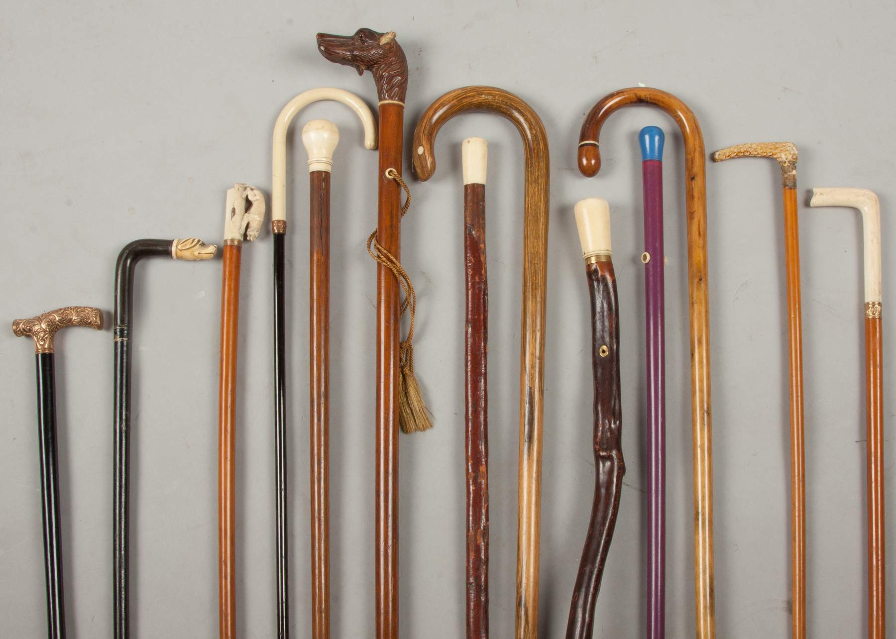 Thirteen Assorted Canes Cottone Auctions