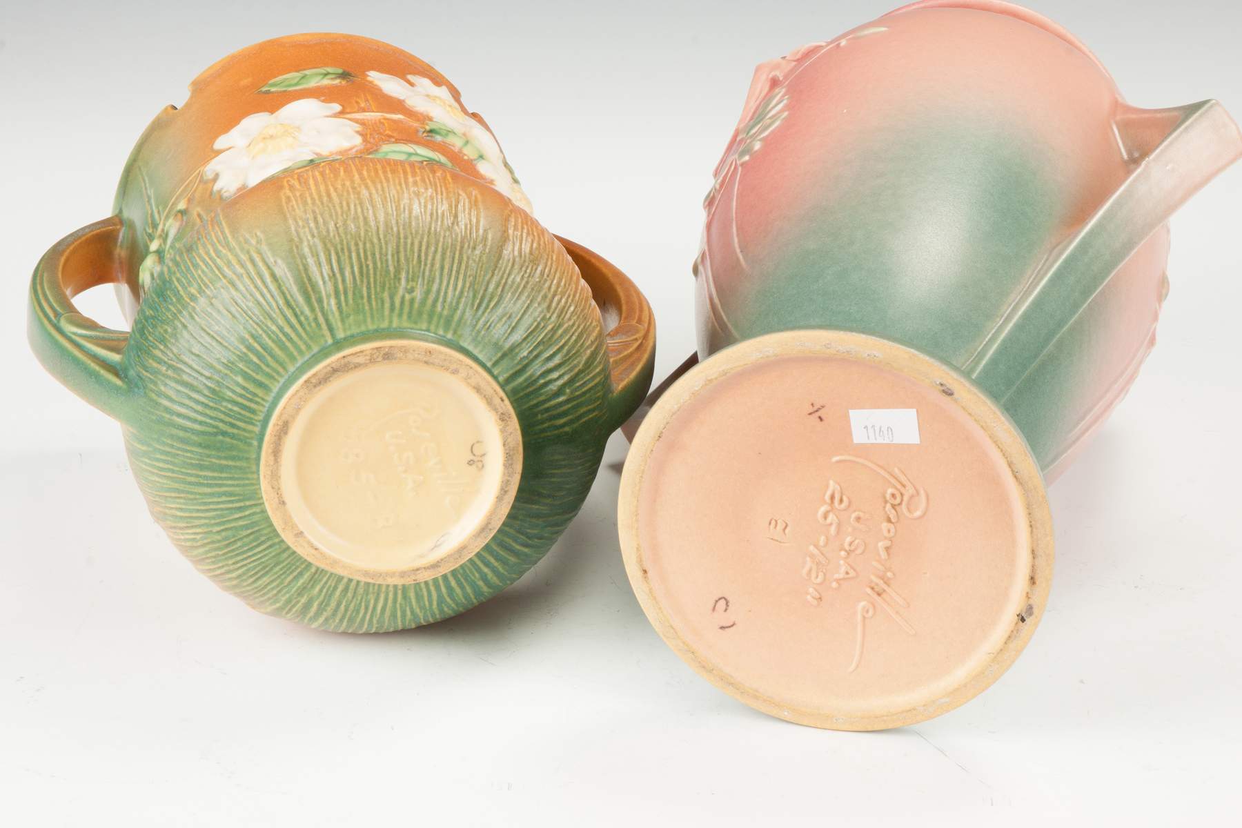 Two Vintage Roseville Vases Cottone Auctions