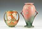 Two Vintage Roseville Vases