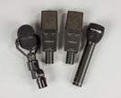 Group of Four Microphones