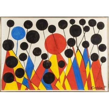 Alexander Calder (American, 1898-1976) "Busbies & Uniforms"