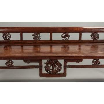 Chinese Carved Hardwood Sofa