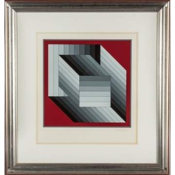 Victor Vasarely (Hungarian/French, 1906-1997) "Tridim"