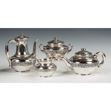 Tiffany and Co. Sterling Silver Four-Piece Tea Set