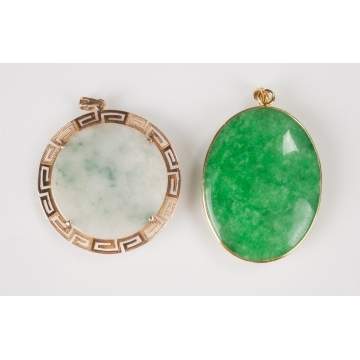 Jade & Gold Pendants