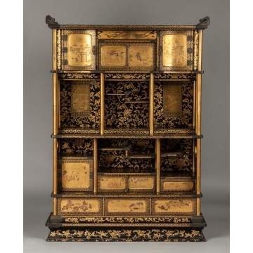 Fine & Rare Japanese Lacquered Display Cabinet