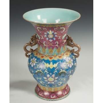 Chinese Famille Porcelain Vase 