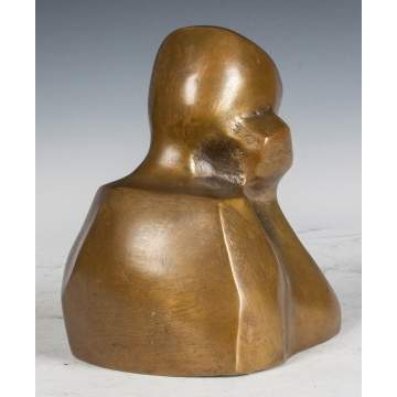 Roderic Taylor (American, b. 1932) “Meditation” Bronze Sculpture