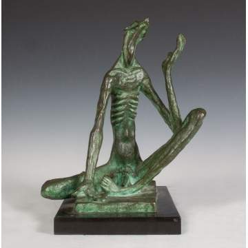 Frederick Shrady (American, 1907-1990) "Job" Bronze Sculpture