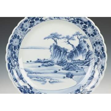 Blue & White Porcelain Charger