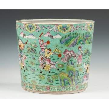 Chinese Hand Painted Porcelain Jardiniere