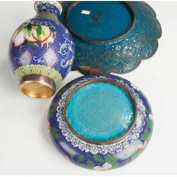 Three Pieces of Cloisonne