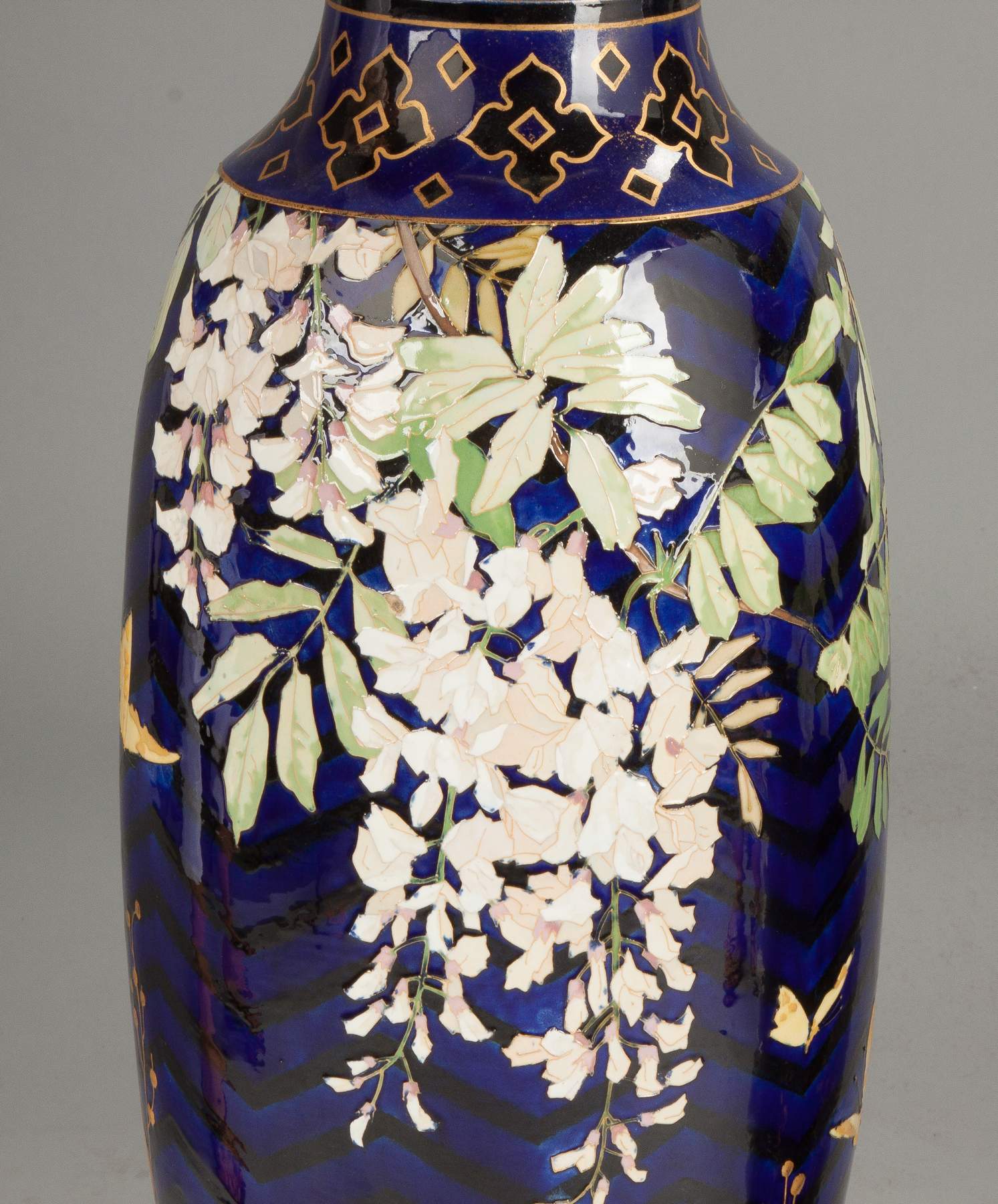 Pair of Ceramic Hand Painted Floor Vases Cottone Auctions