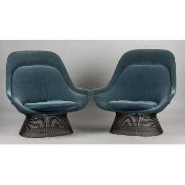 Warren Platner for Knoll Pair of Lounge Chairs 