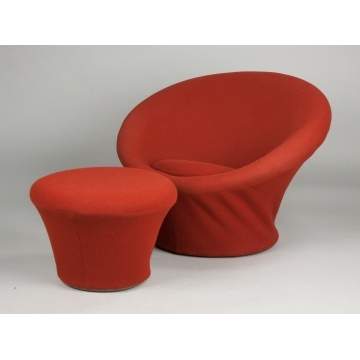 Pierre Paulin Mushroom Lounge Chair and Ottoman, by Artifort