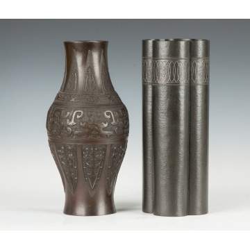 Two Bronze Vases