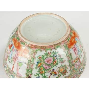 Chinese Rose Medallion Punch Bowl
