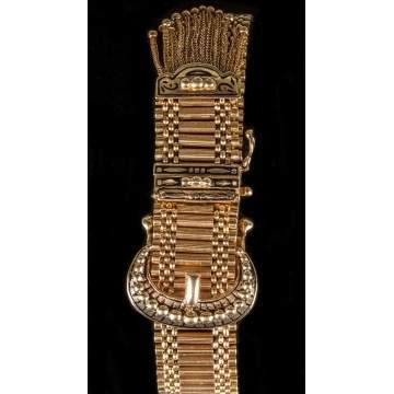 14K Gold Bracelet Watch