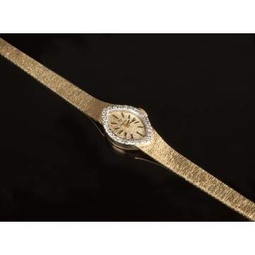 Omega 14K Gold & Diamond Ladies' Wristwatch