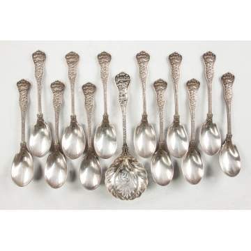 Tiffany & Co. Sterling Silver Spoons & Berry Spoon - Olympia Pattern