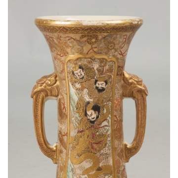 Satsuma Handled Vase