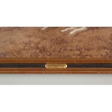 William H. Wheelwright (British, 1857-1897) A pair of British Hunting Scenes