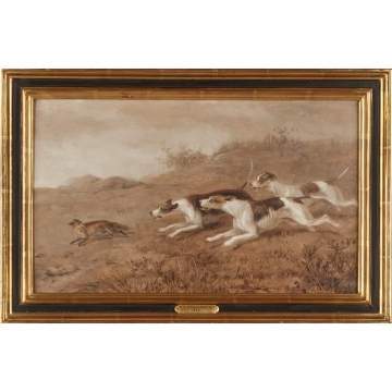 William H. Wheelwright (British, 1857-1897) A pair of British Hunting Scenes