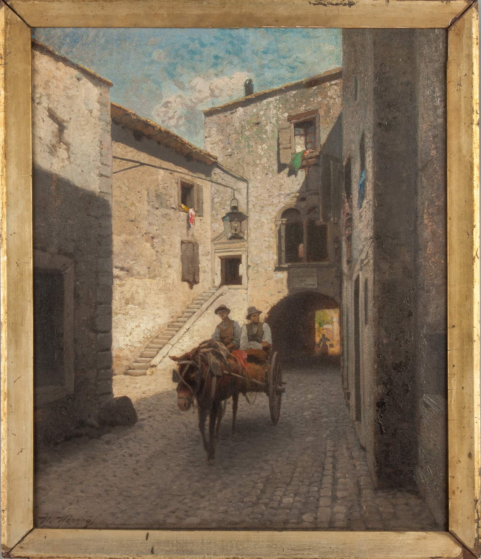 Hermann Ottomar Herzog (German, 18321932) Street Scene Cottone Auctions