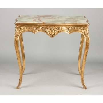French Carved Giltwood Side Table