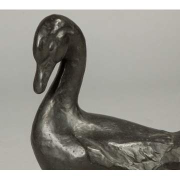 Bronze Sculpture of a Duck
