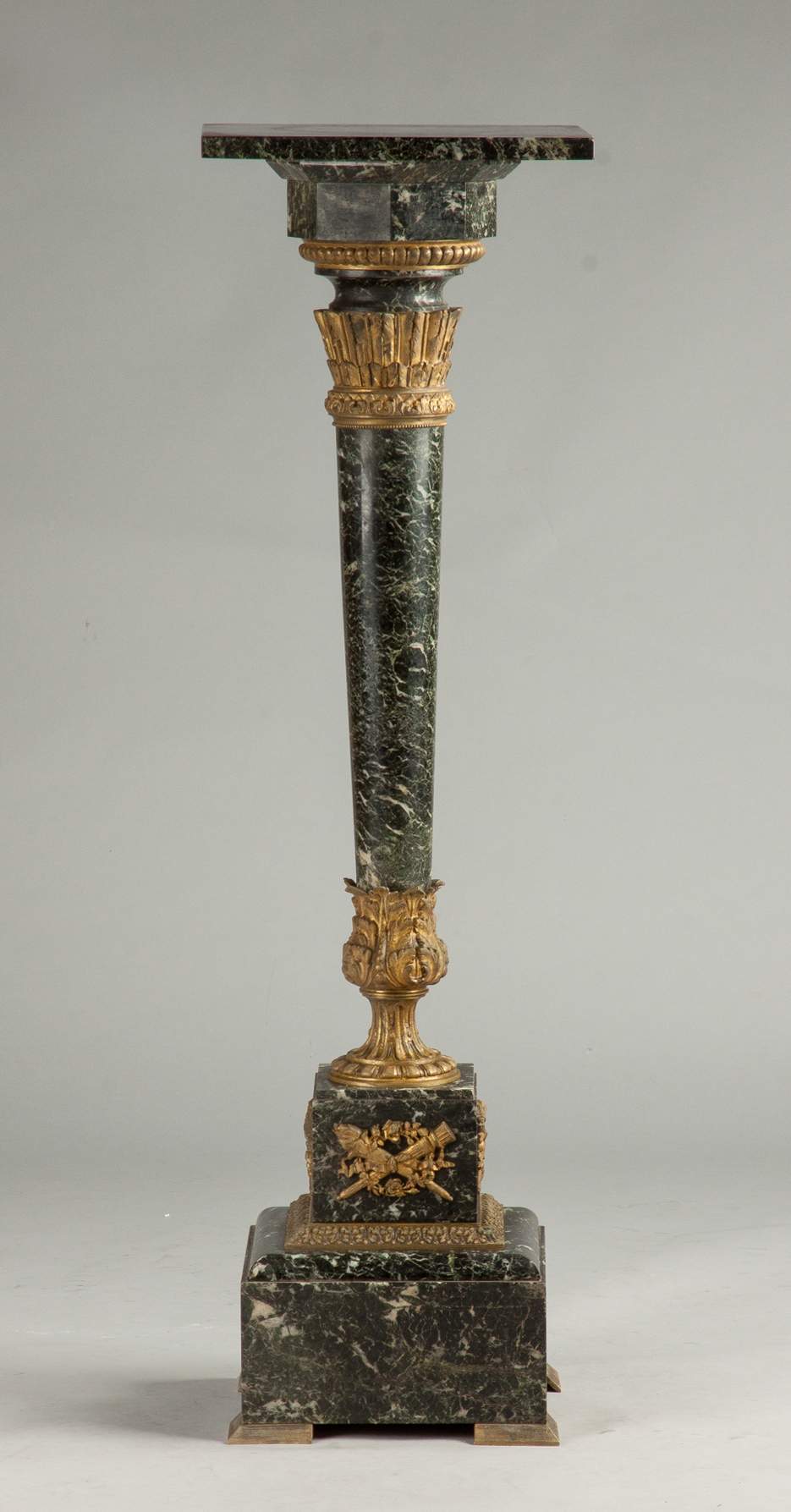 Green Marble Pedestal with Gilt Bronze Mounts Cottone Auctions