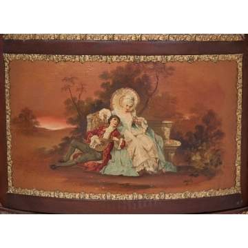 French Hand Painted Vitrine