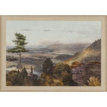 William McIlvaine (American, 1813-1867) Group of Five American Landscapes