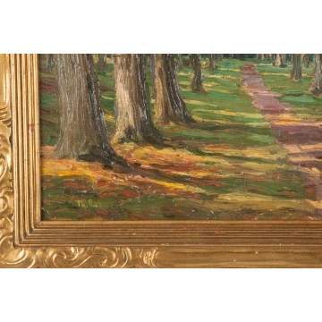 Theodore Robinson (American, 1852-1896) Wooded Path