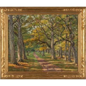 Theodore Robinson (American, 1852-1896) Wooded Path