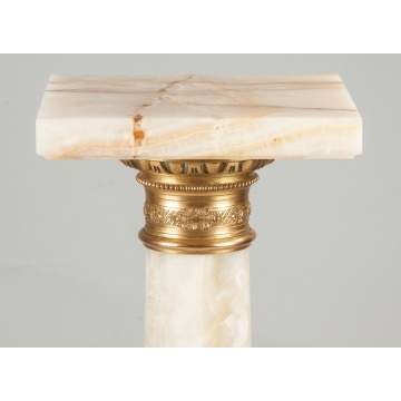 Onyx Pedestal with Gilt Bronze Mounts