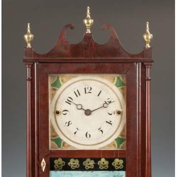 Fine & Rare Miniature Erastus Hodges, Torrington, CT, Pillar & Scroll