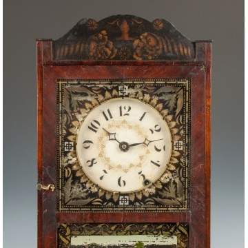 Very Rare Miniature Mark Leavenworth Shelf Clock, , Waterbury, CT