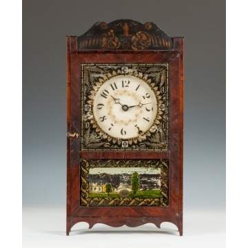 Very Rare Miniature Mark Leavenworth Shelf Clock, , Waterbury, CT