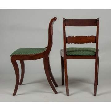 A Pair of NY Federal Side Chairs 