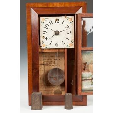 Miniature Silas Hoadley Shelf Clock